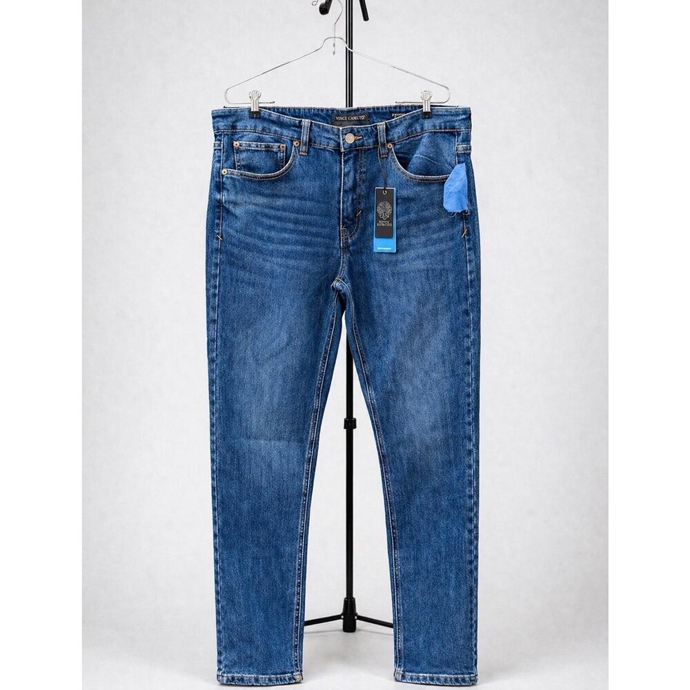Vince Camuto: NWT Men's Slim Fit Blue Denim Straight Style Jeans